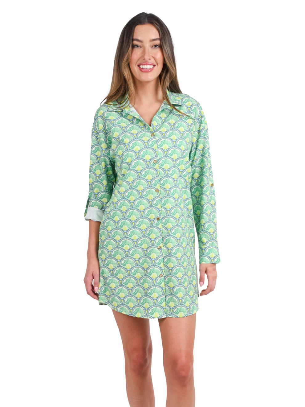 Emily McCarthy Deco Palm Classic Coverup