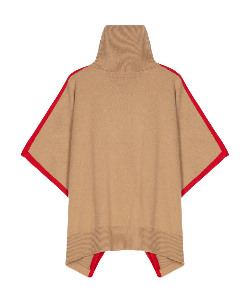 Cozy Cowl Pullover | Camel Heather