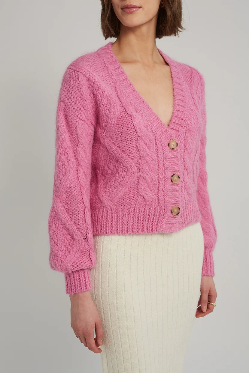 Eleven Six Tara Cardi | Taffy Pink