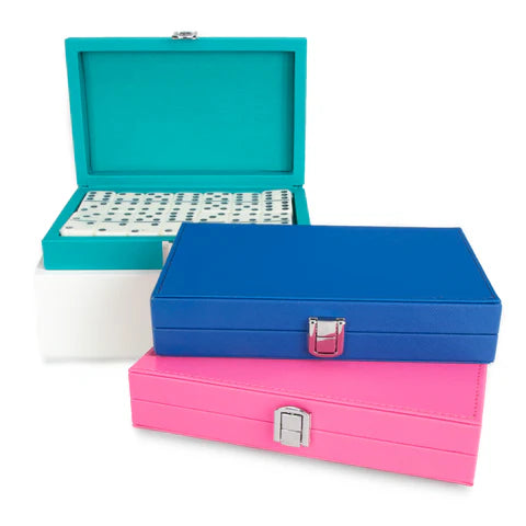 Ellen Dominoes Set - Blue, Pink or Teal
