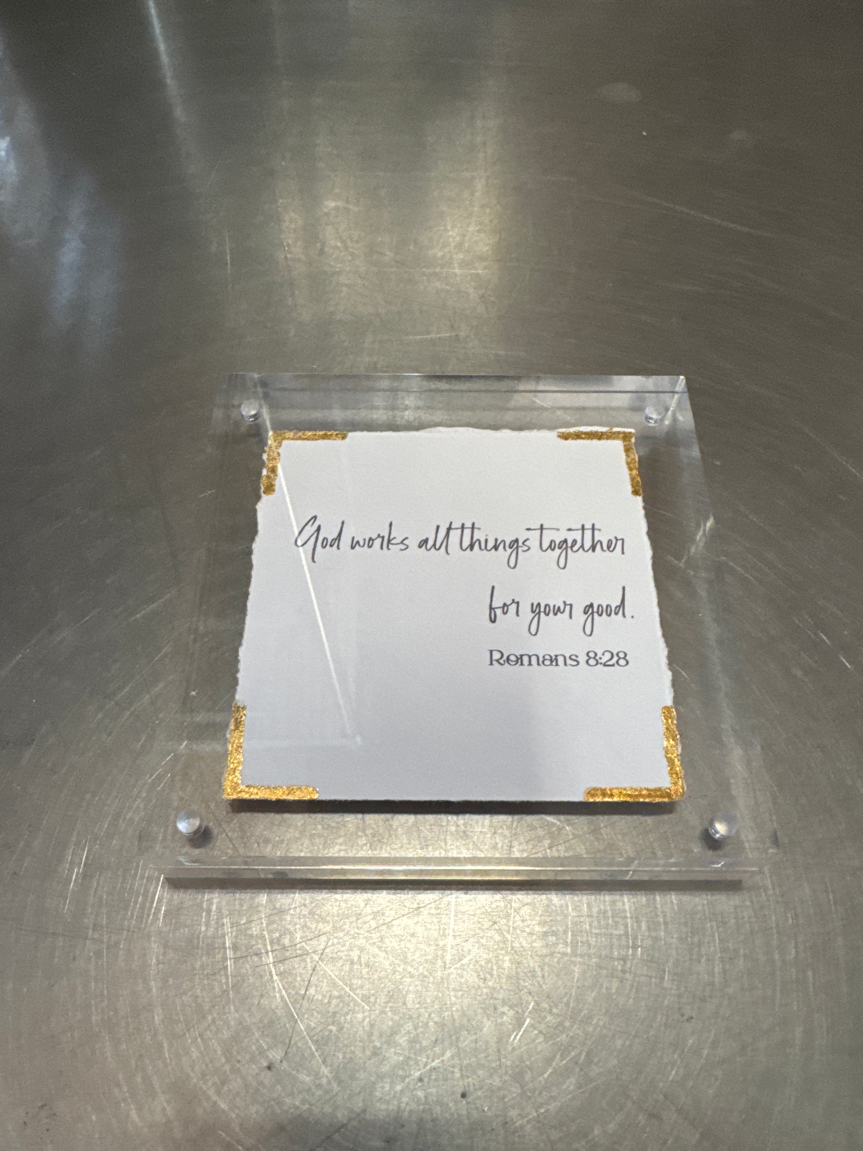 Scriptures in Acrylic Frames - 5"x5"