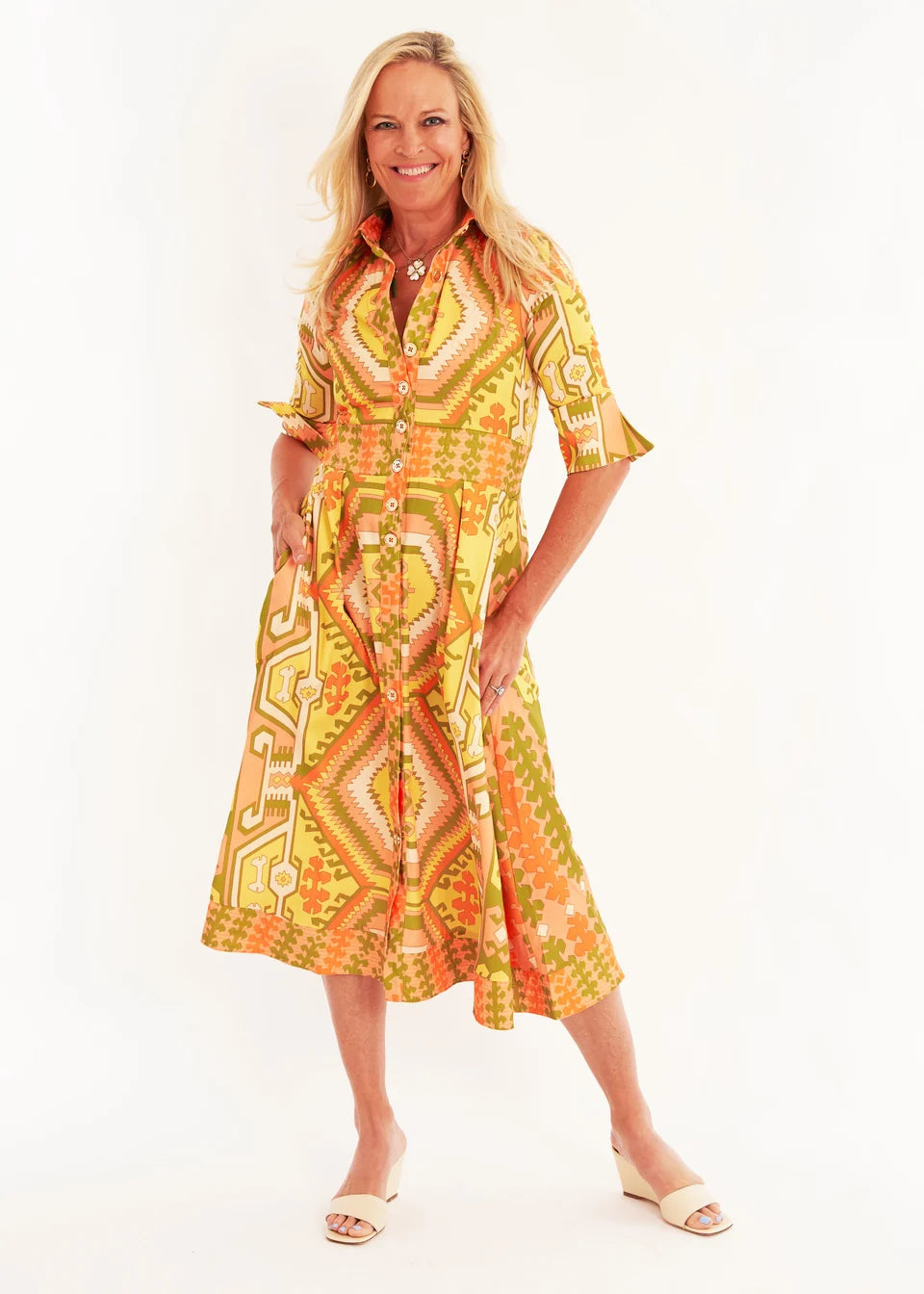CK Bradley Monaco Dress - Kilim Squash