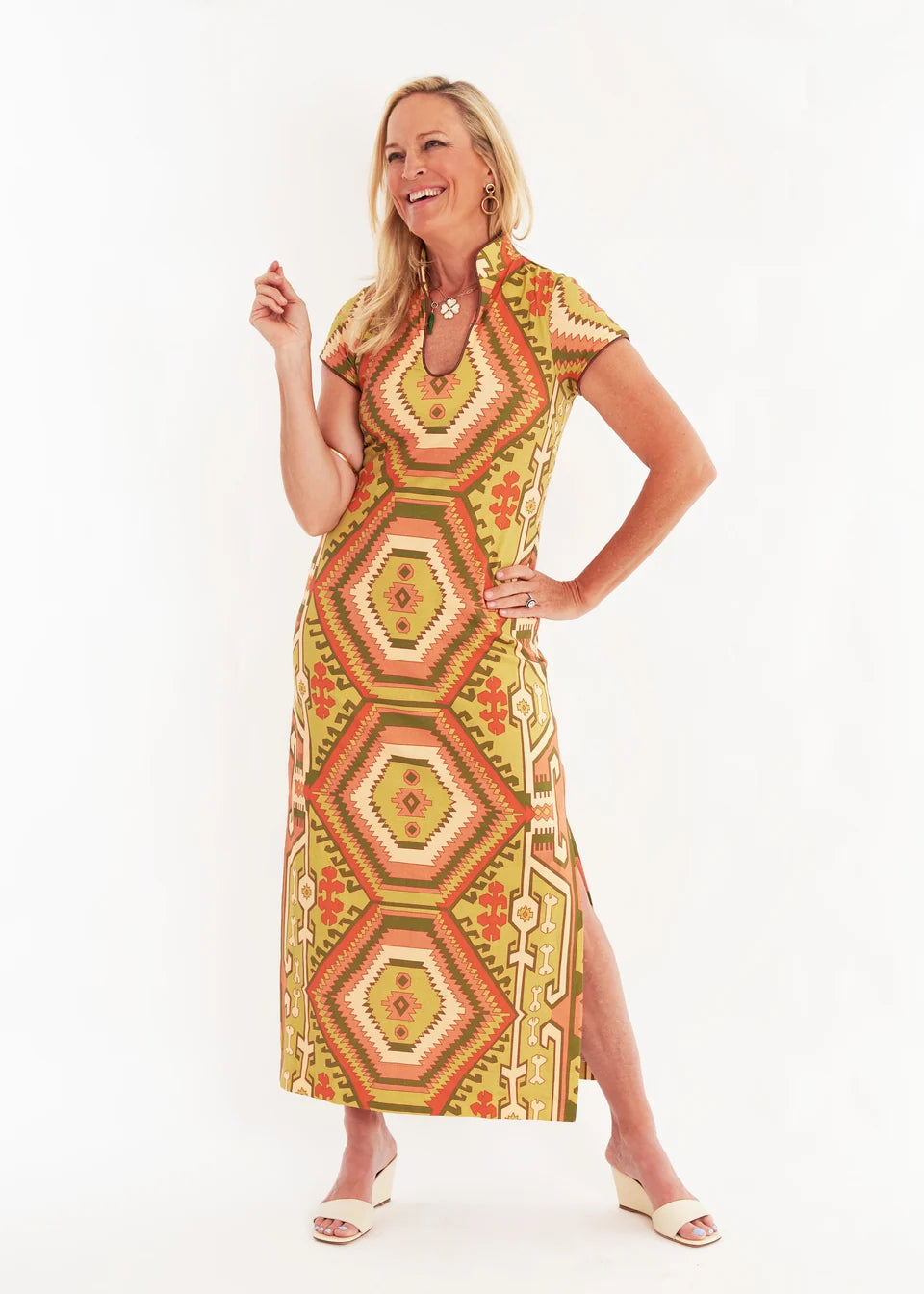CK Bradley Tarpon Dress - Kilim Squash