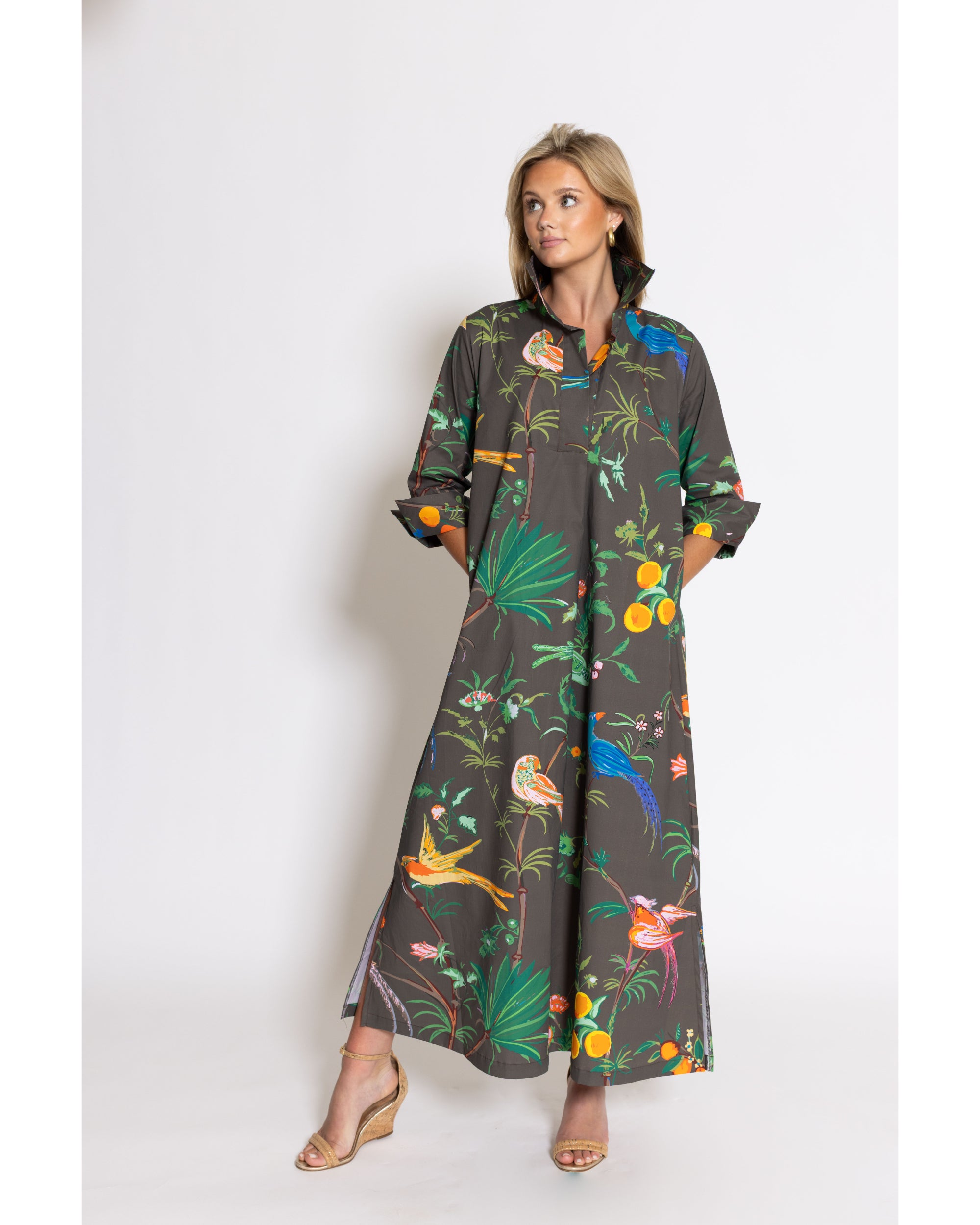 House of MBR Ruthie Shirt Dress Long | Feather Frolic