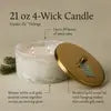 Thymes Frasier Fir Tidings 4 Wick Candle 21 oz