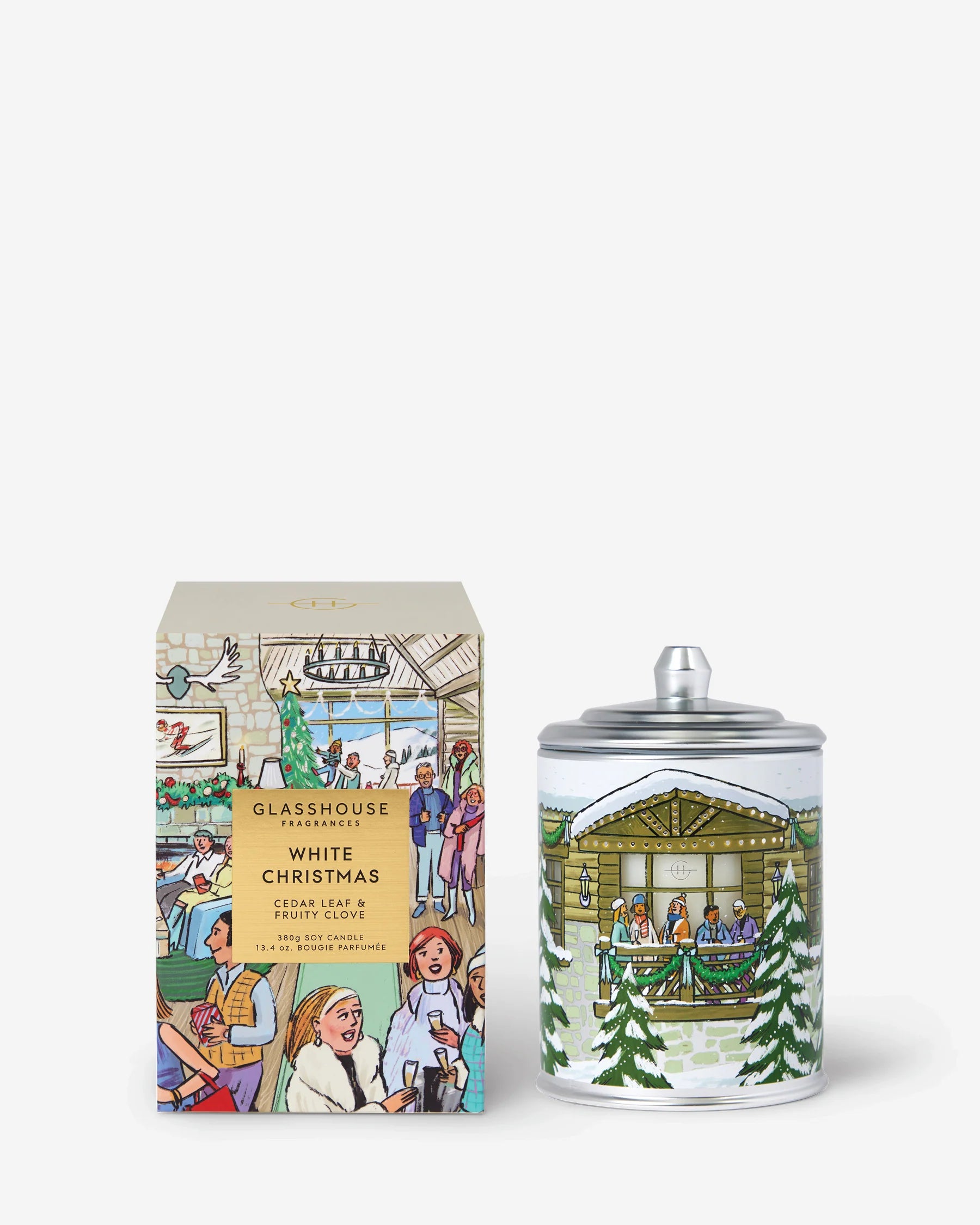Glasshouse White Christmas Candle 13.4 oz