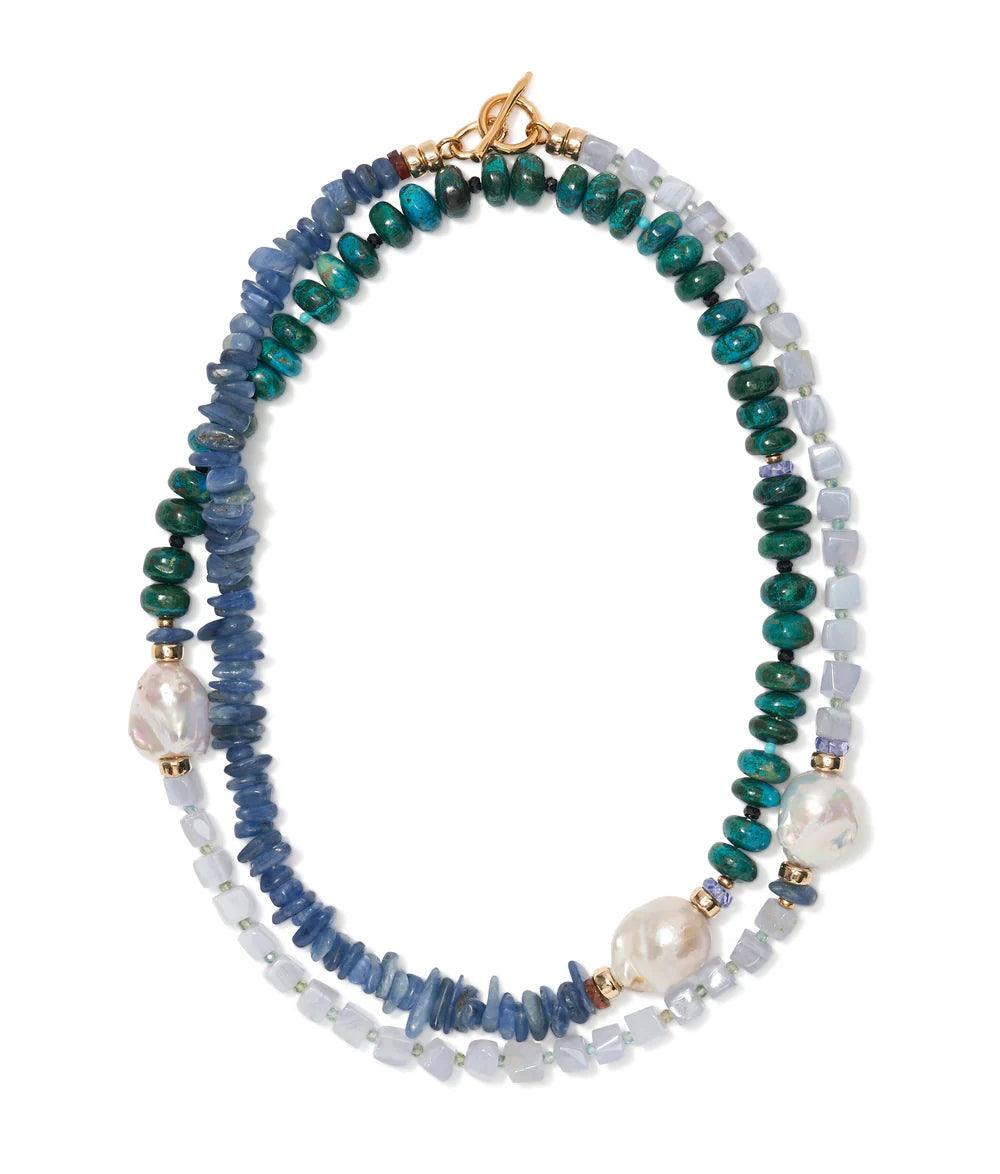 Lizzie Fortunato Cabana Necklace in Peacock