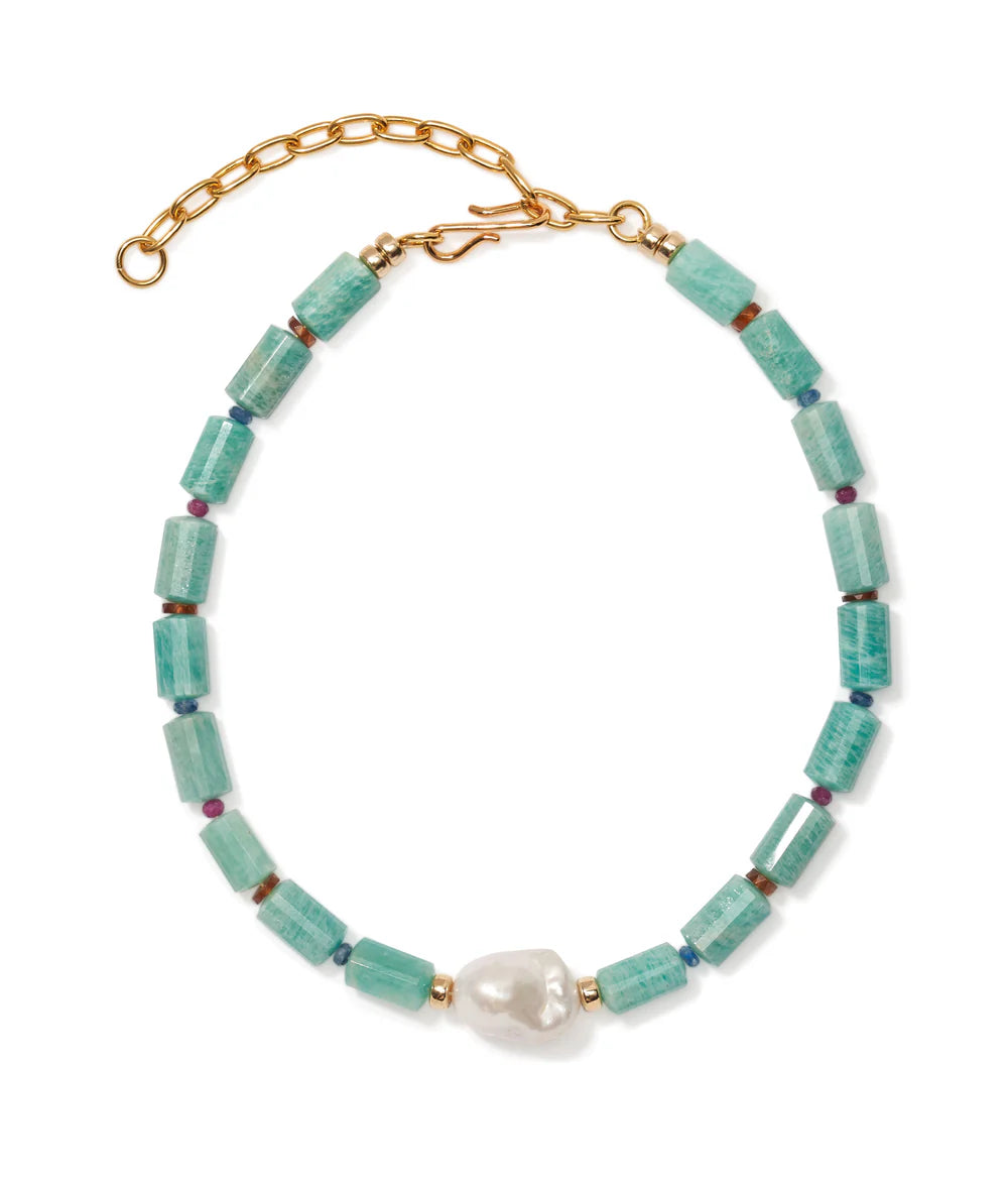 Lizzie Fortunato Curio Necklace in Amazonite