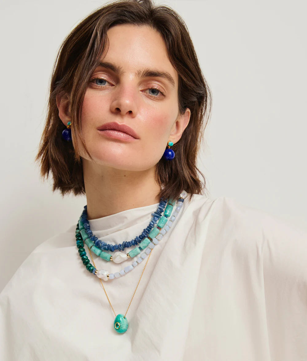 Lizzie Fortunato Cabana Necklace in Peacock
