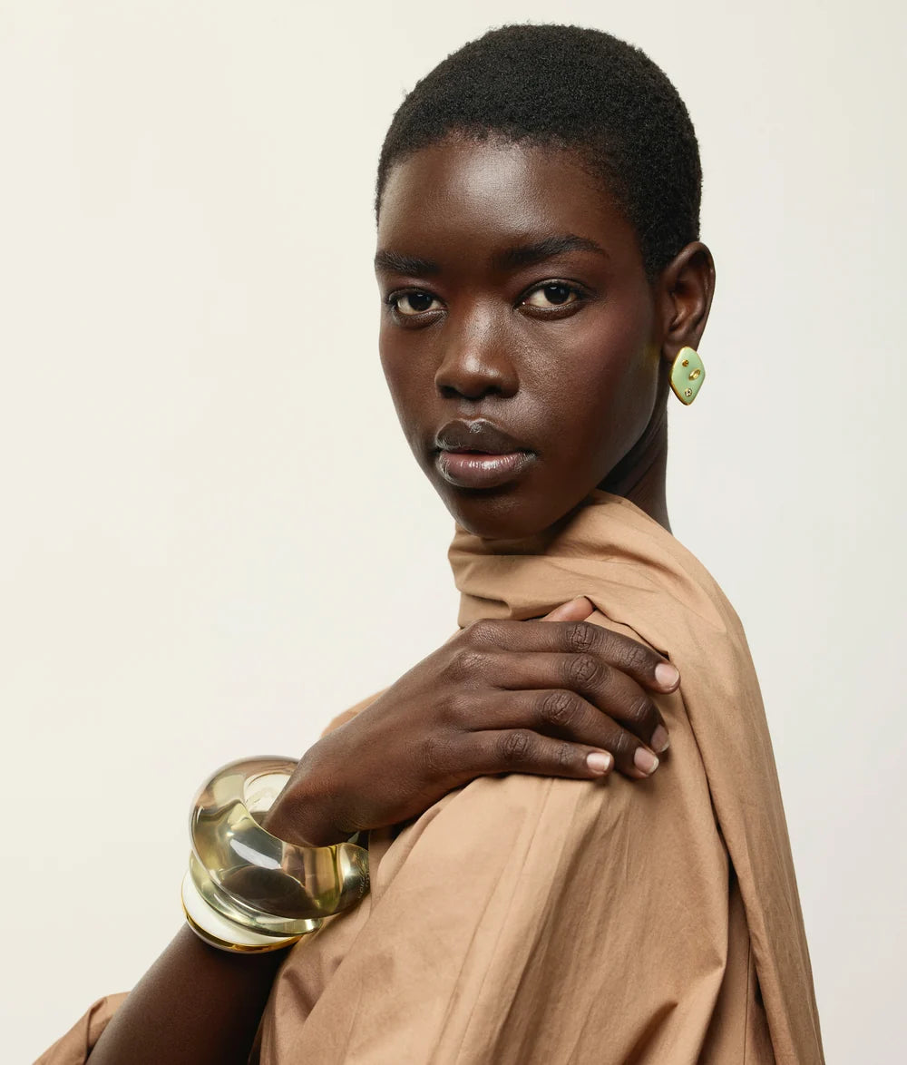 Lizzie Fortunato Nico Dot Earrings in Pistachio