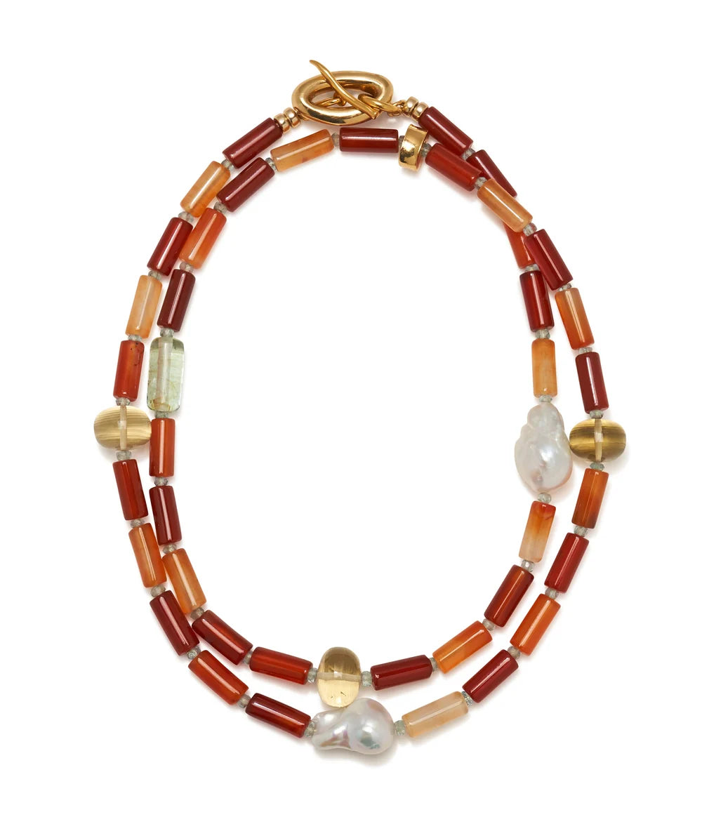 Lizzie Fortunato Circo Necklace in Stone Fruit