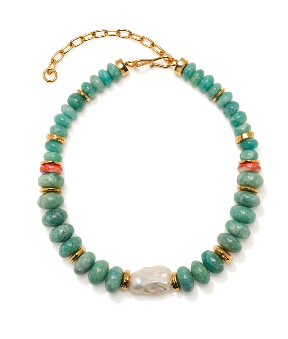 Lizzie Fortunato Provence Necklace in Garden Wave