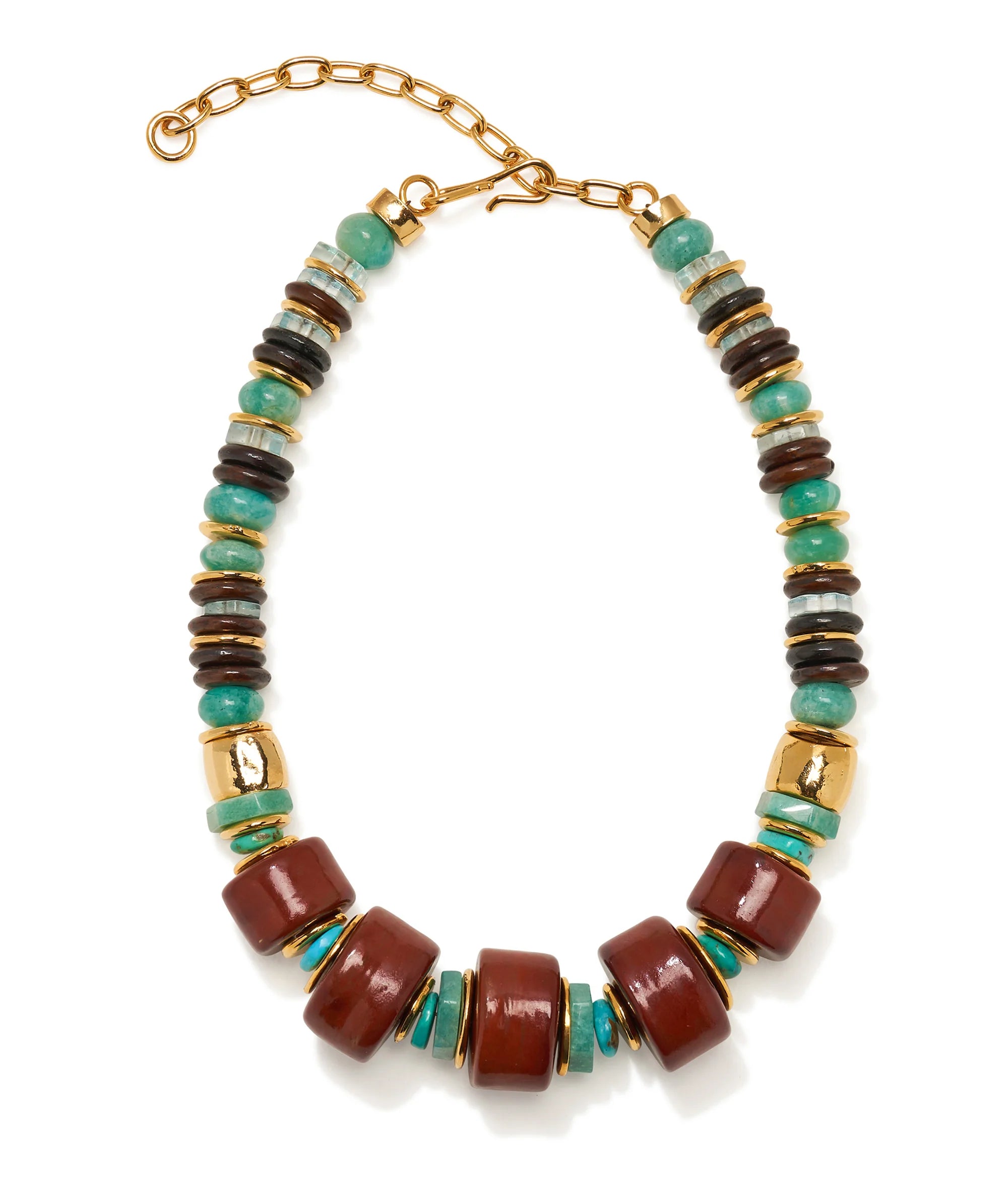 Lizzie Fortunato Granada Necklace in Rosewood