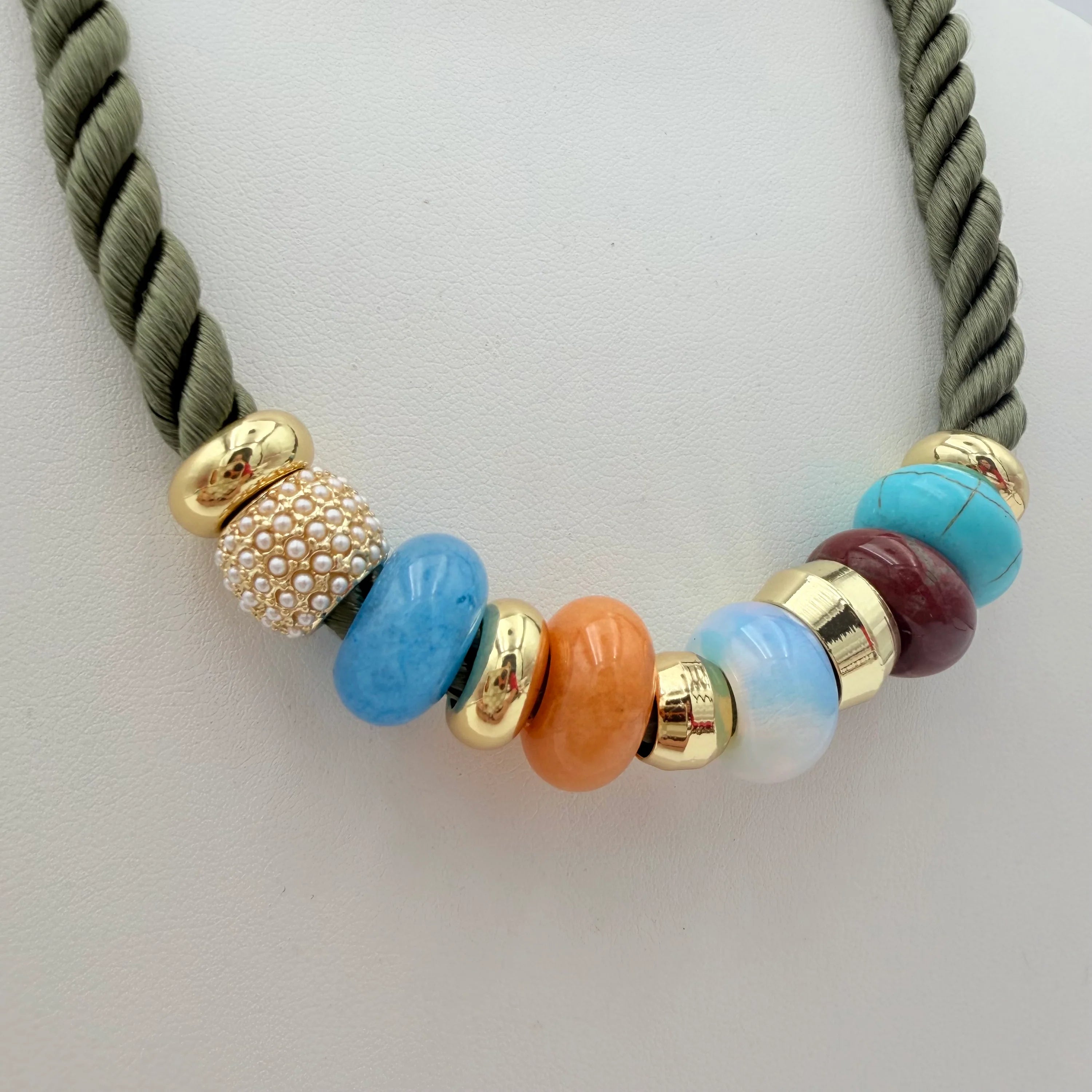 Party Necklace | Augergine or Olive