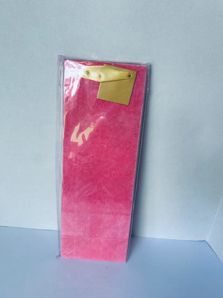 Velvet Flocked Wine Bag - Ten Colors