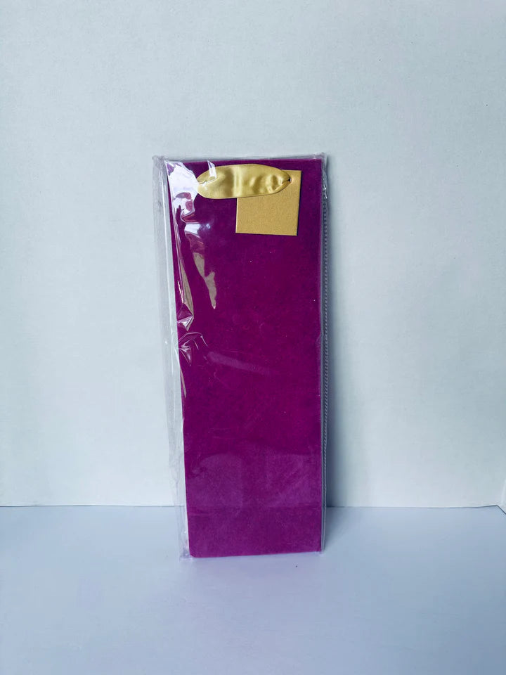 Velvet Flocked Wine Bag - Ten Colors