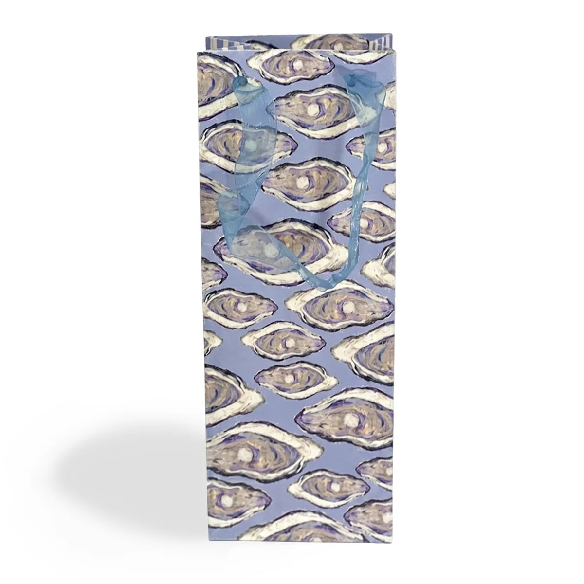 Blue Oysters Paper Wine Bag