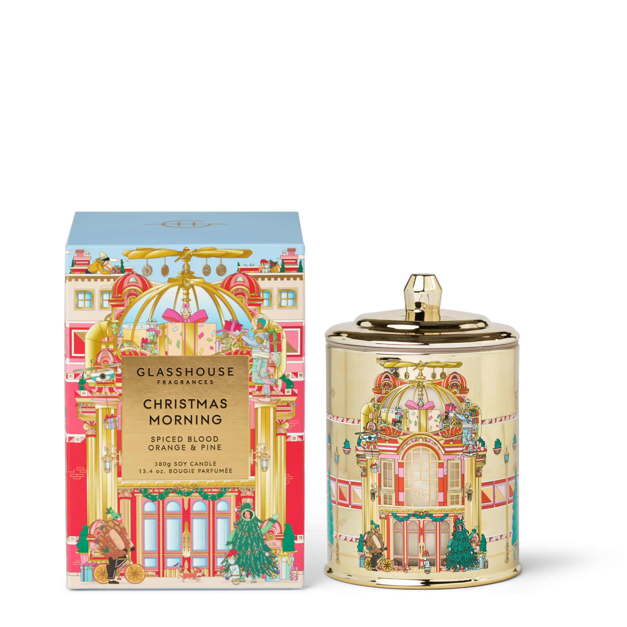 Glasshouse Christmas Morning 13.4 oz Triple Scented Candle