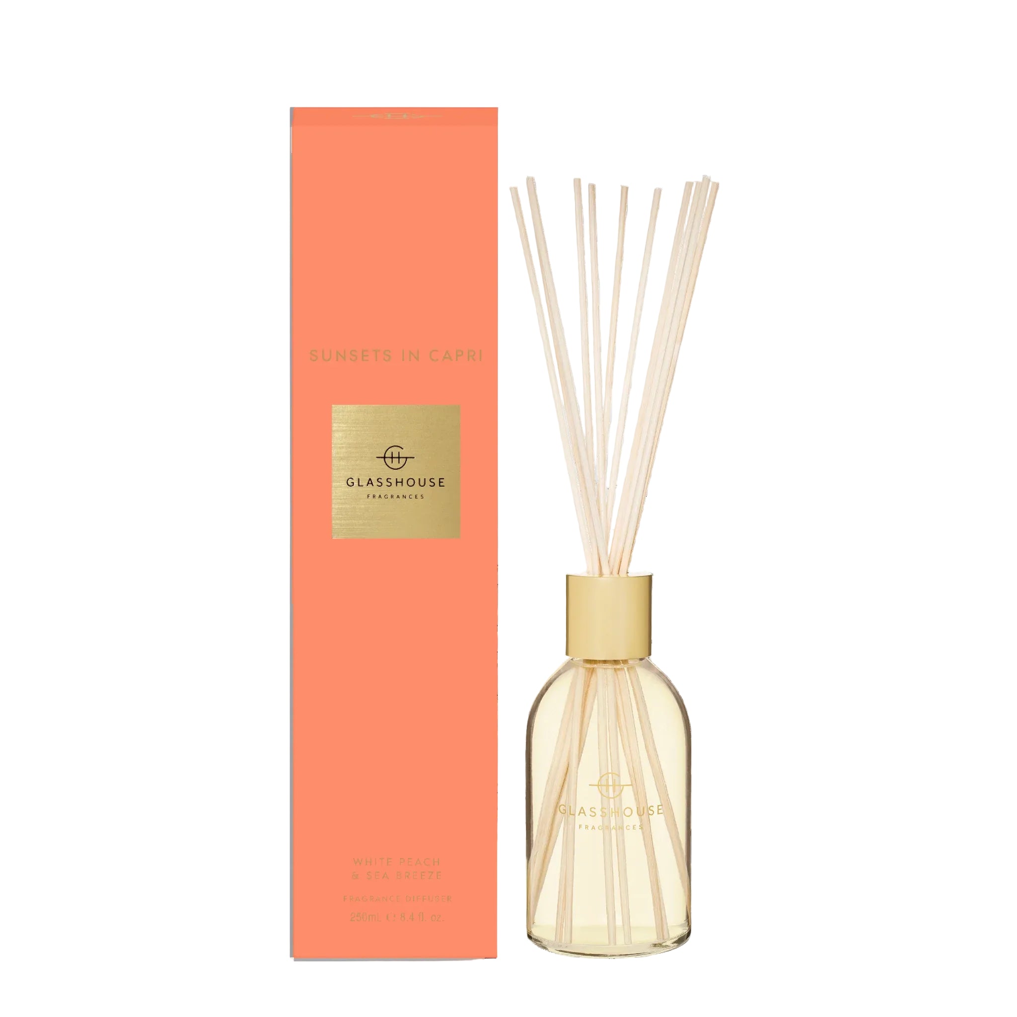 Glasshouse Fragrance 8.4 oz Diffuser - Sunsets in Capri