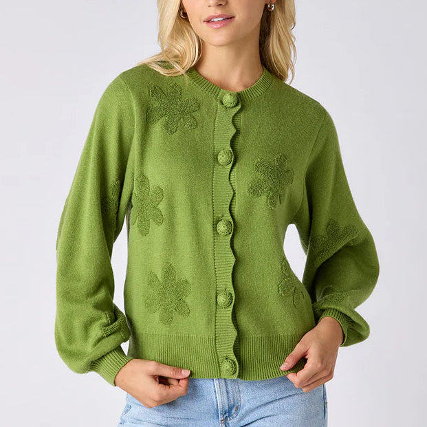 Crosby Colson Cardigan - Grass