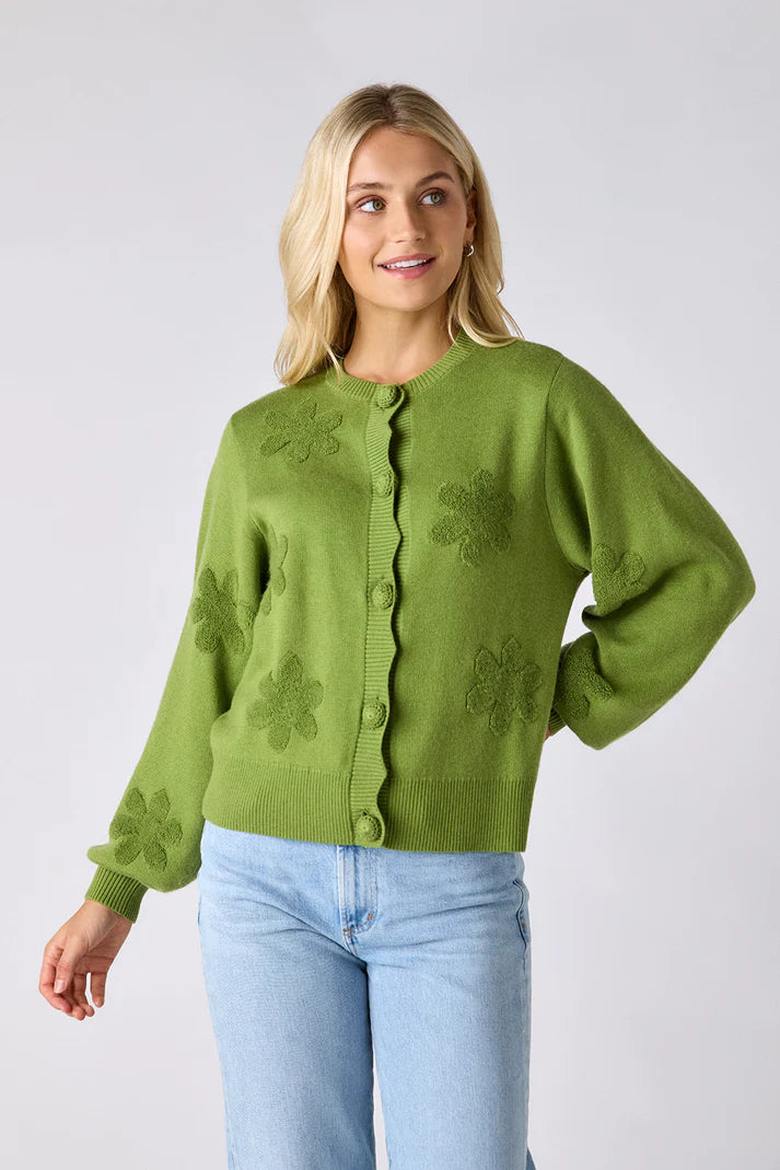 Crosby Colson Cardigan - Grass