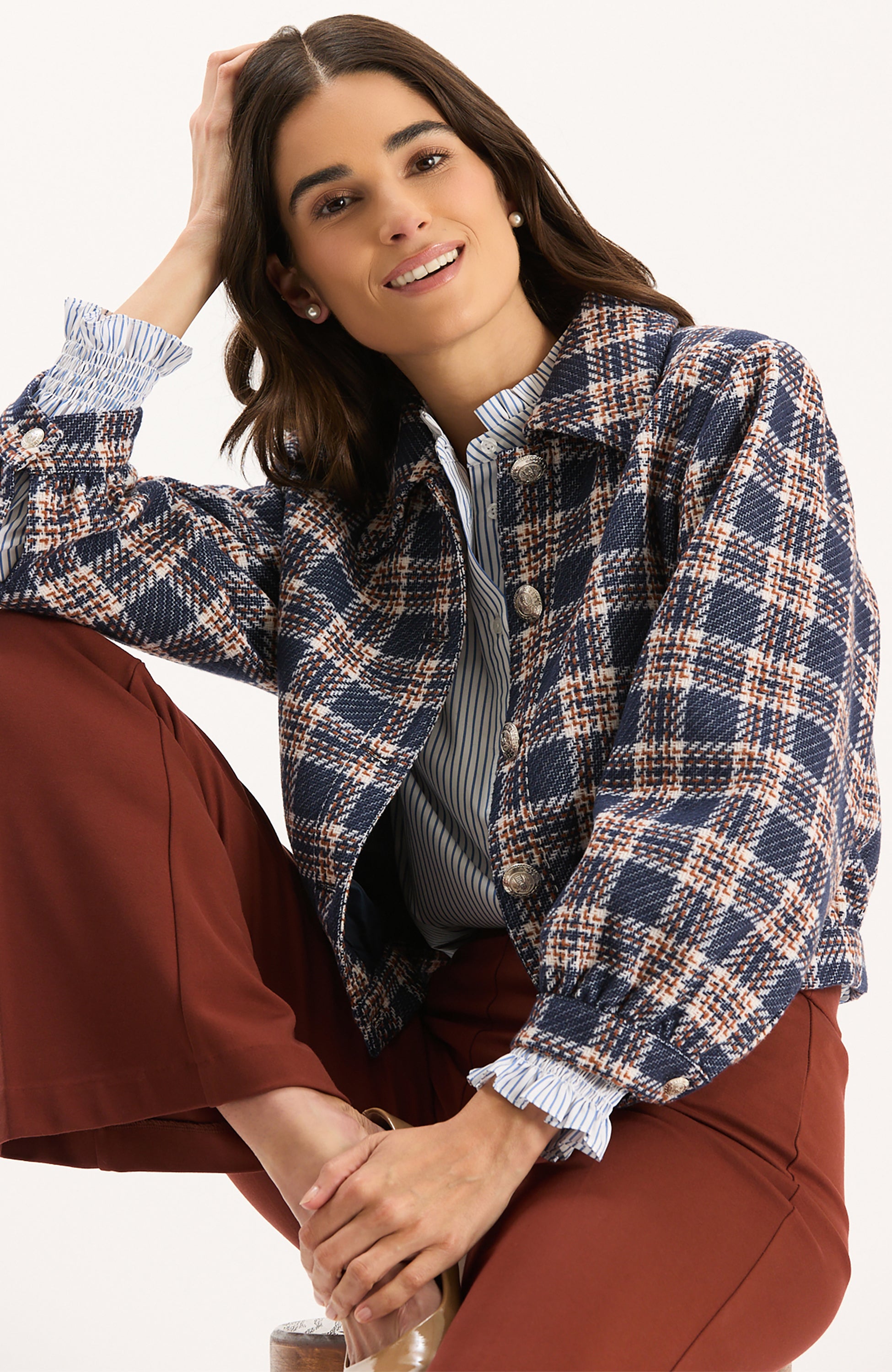 TYLER BÖE  Harper Jacket - Kensington Plaid