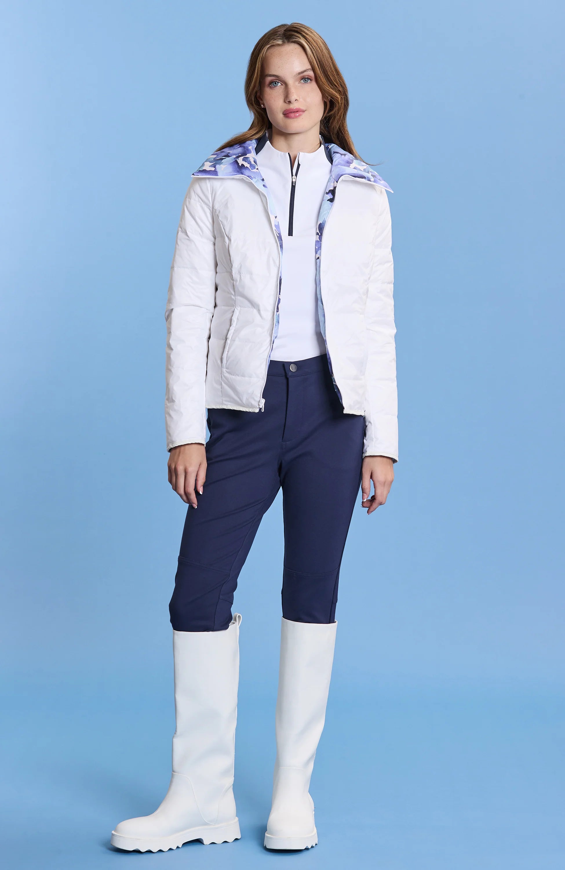 Tyler Boe Kirby Glacial Floral  Reversible Jacket