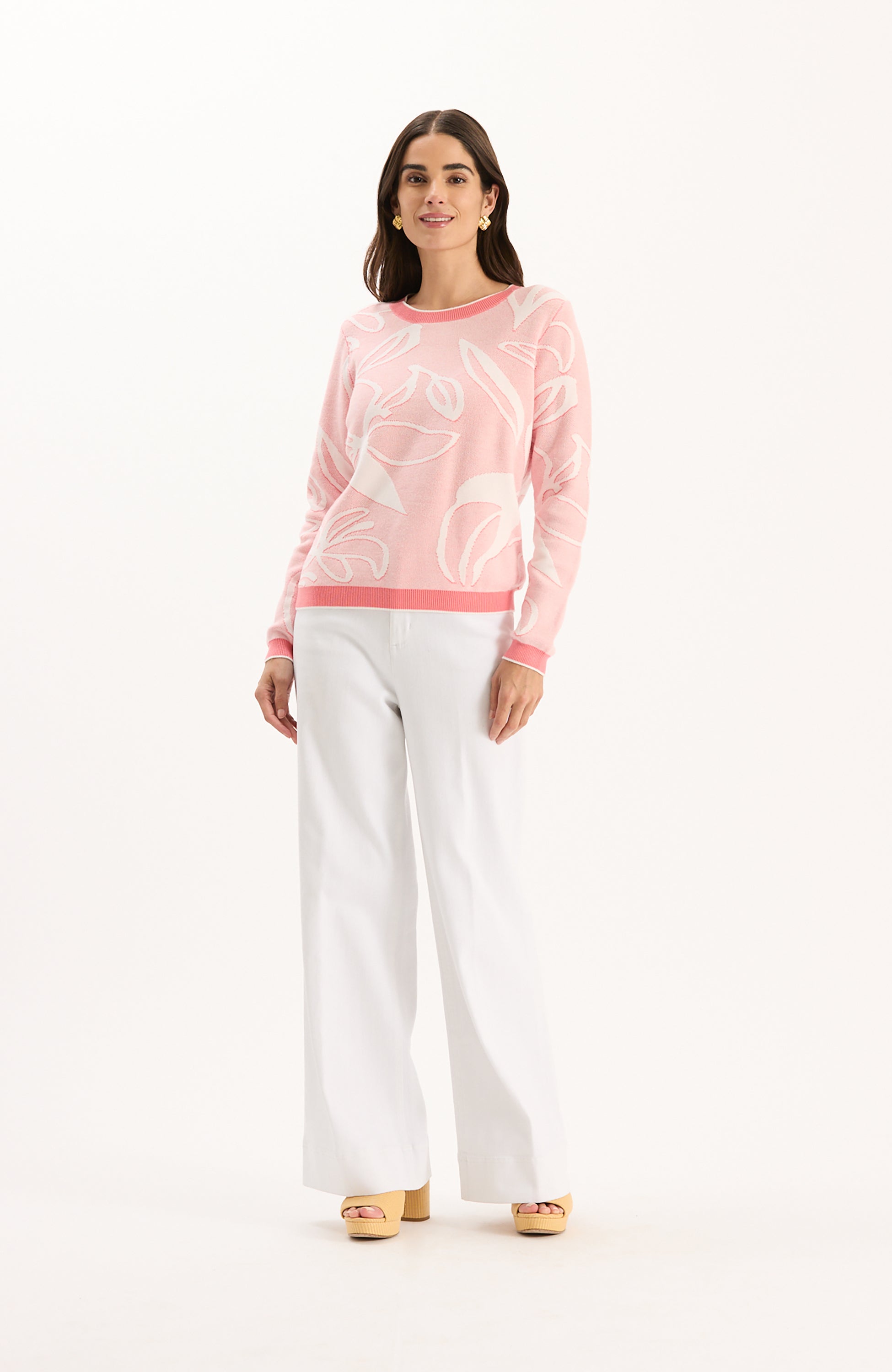 Tyler Boe Conner Textured Sweater - Sunkissed Coral