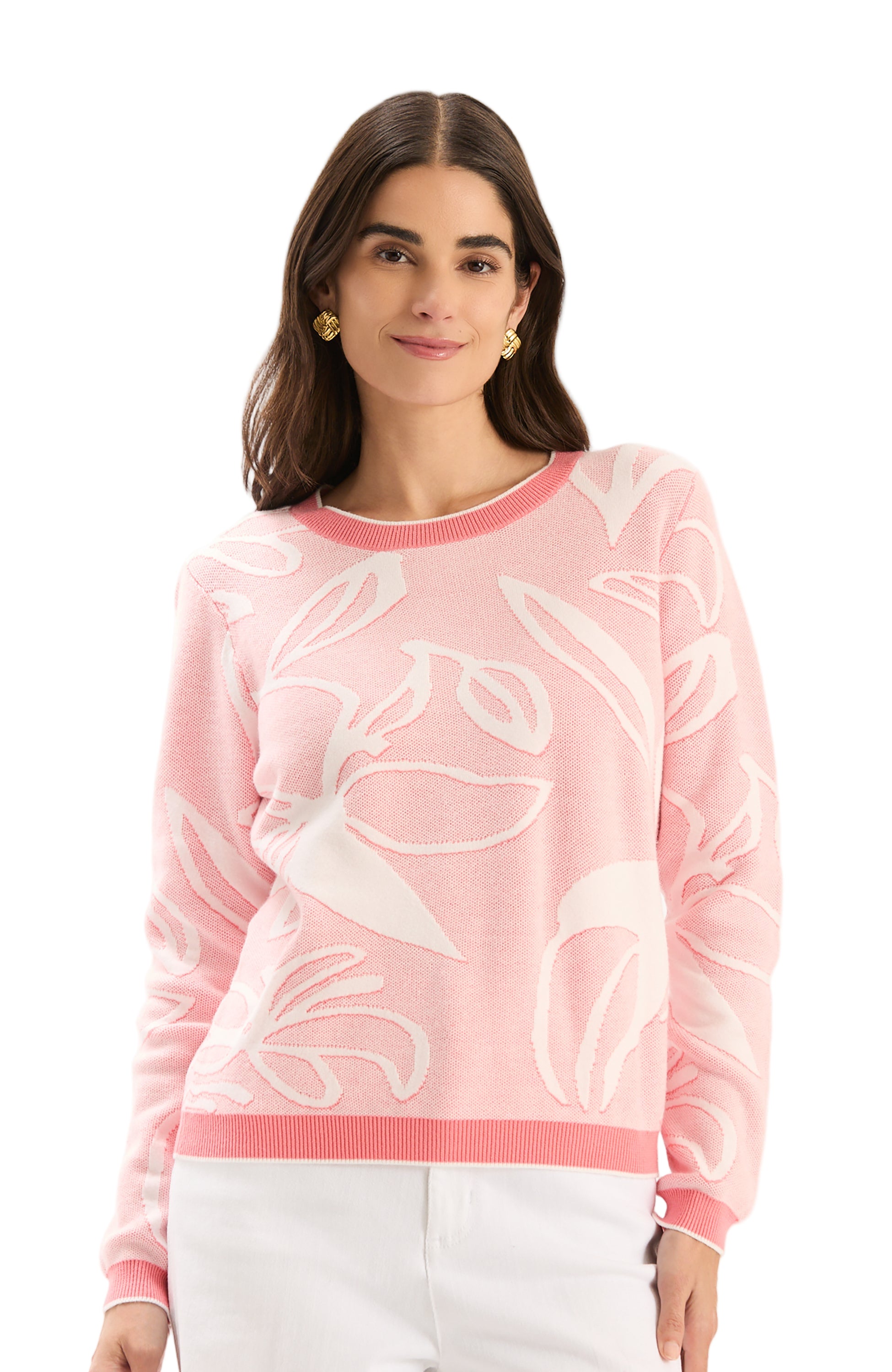 Tyler Boe Conner Textured Sweater - Sunkissed Coral