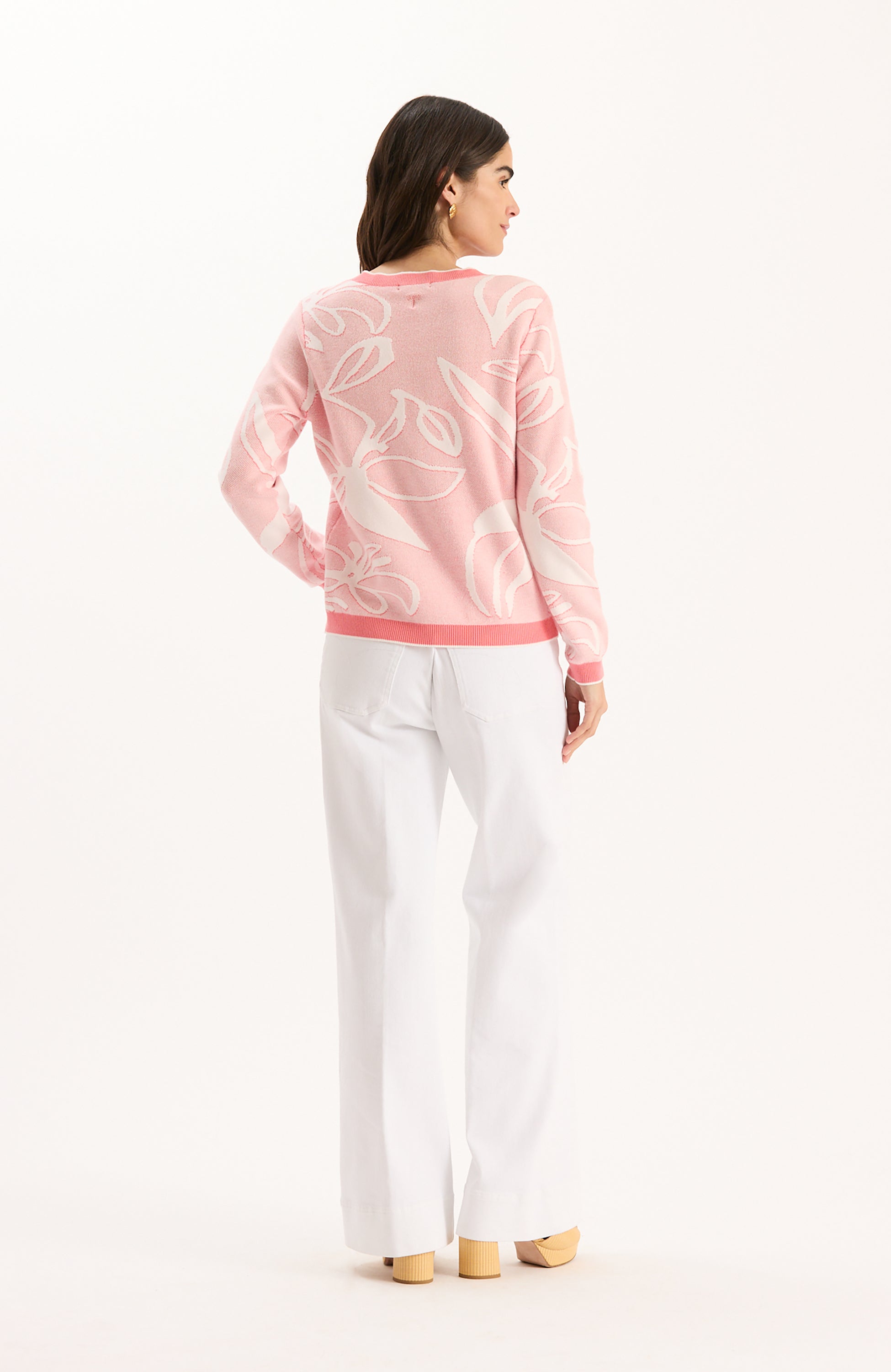 Tyler Boe Conner Textured Sweater - Sunkissed Coral