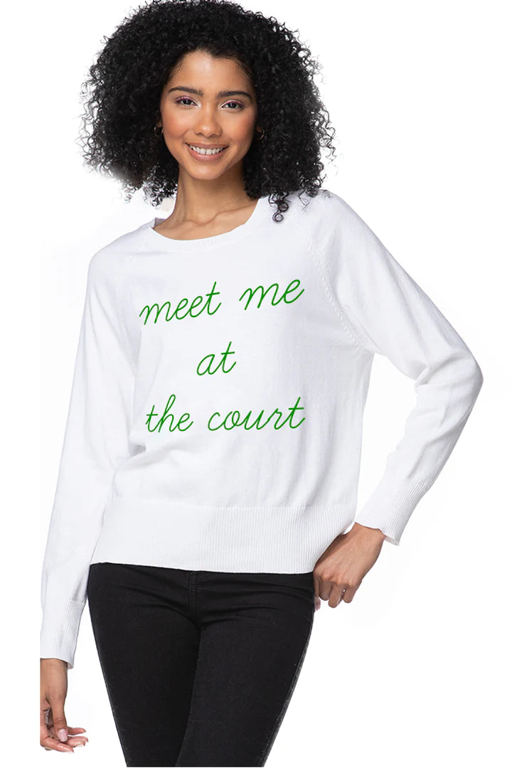 Meet Me at the Court Sweater