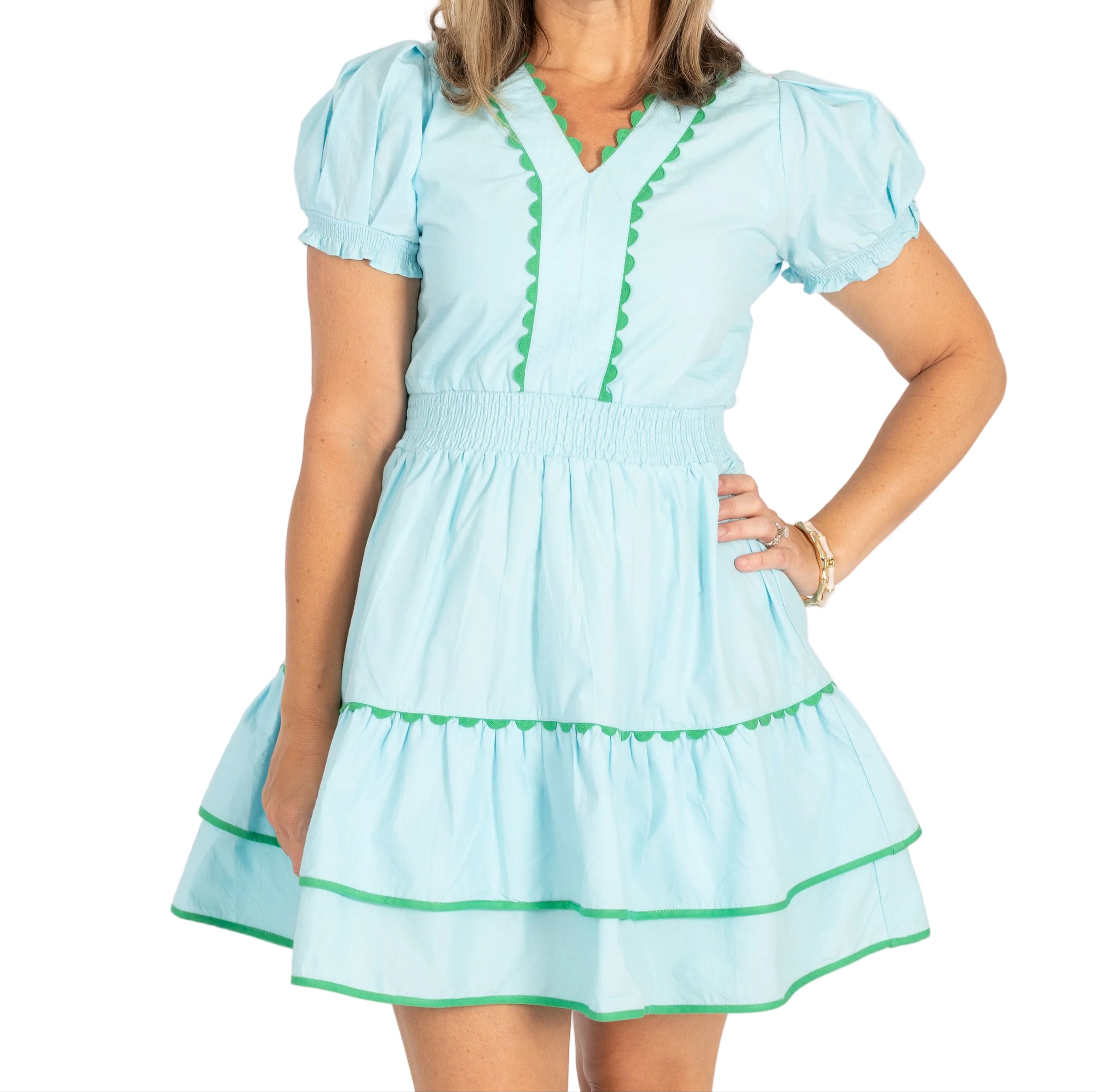 GARLAND Lindsay Dress - Solid Blue