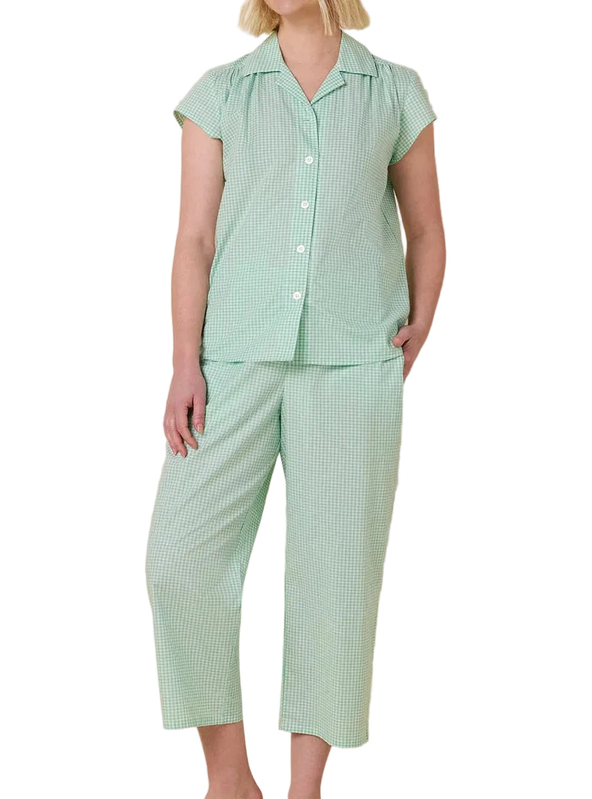 Cat's Pajamas Classic Gingham Luxe-Green