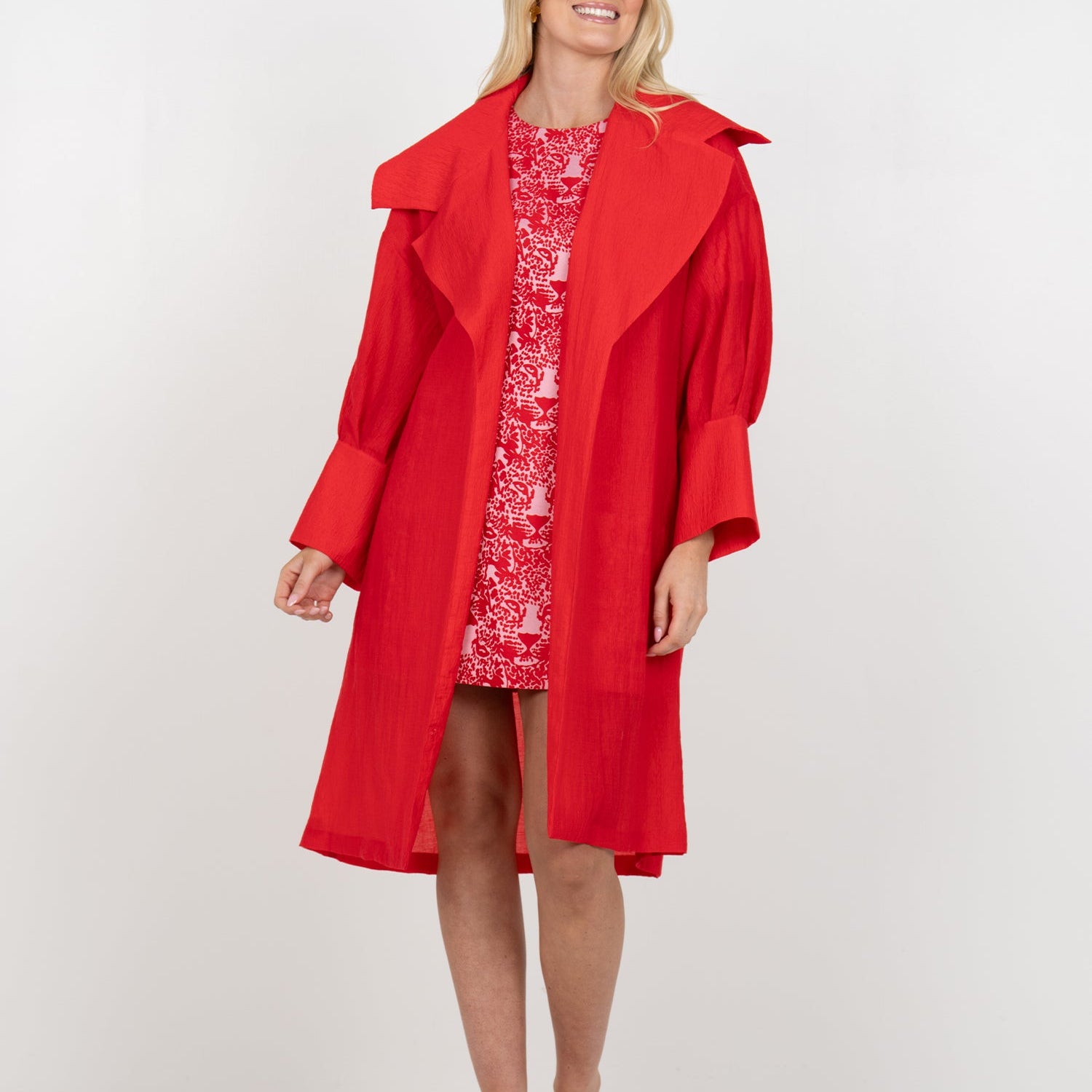 Emily McCarthy Manhattan Coat - Cardinal Red