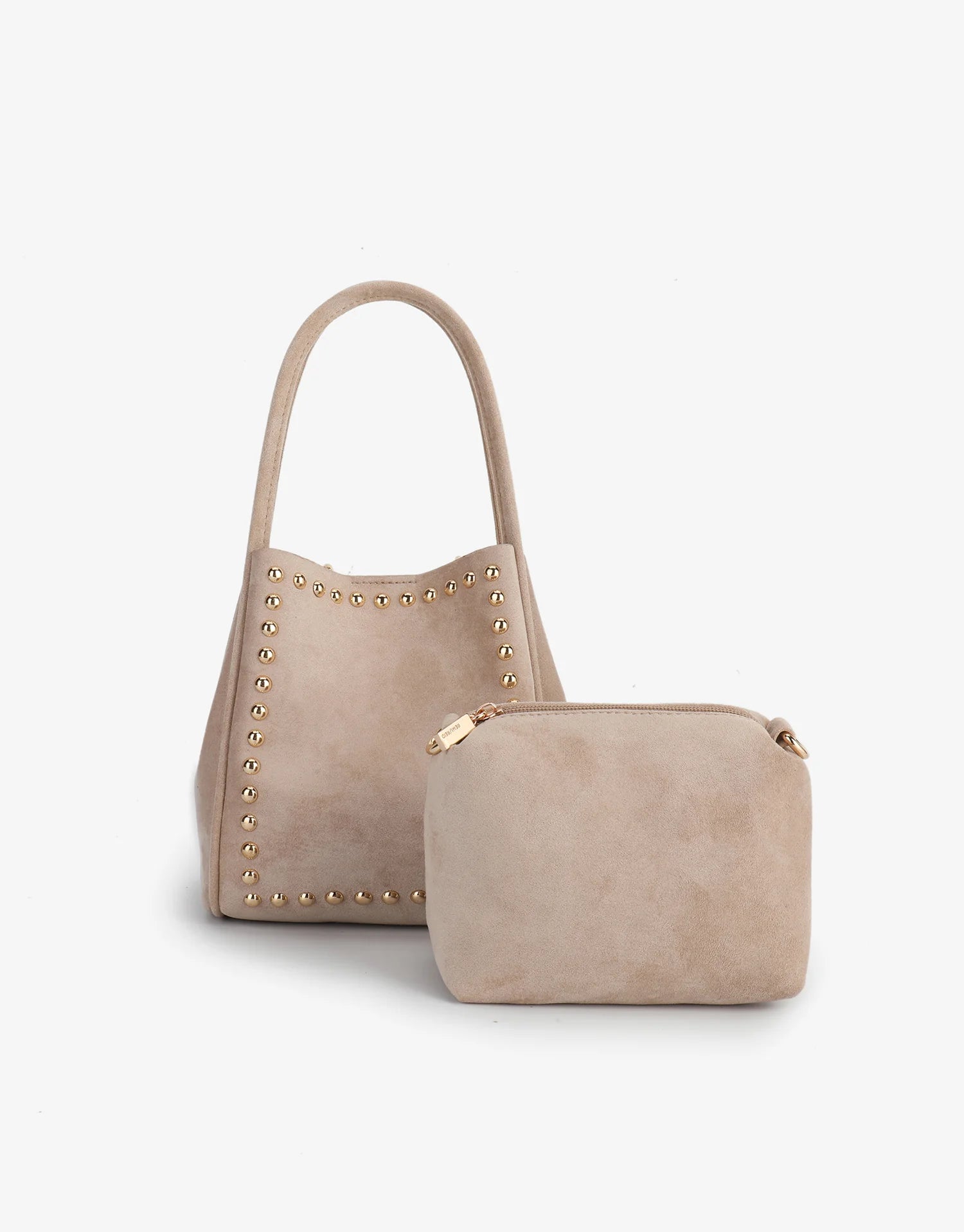 Hollace Suede Studded Tote Bag - 2 Colors