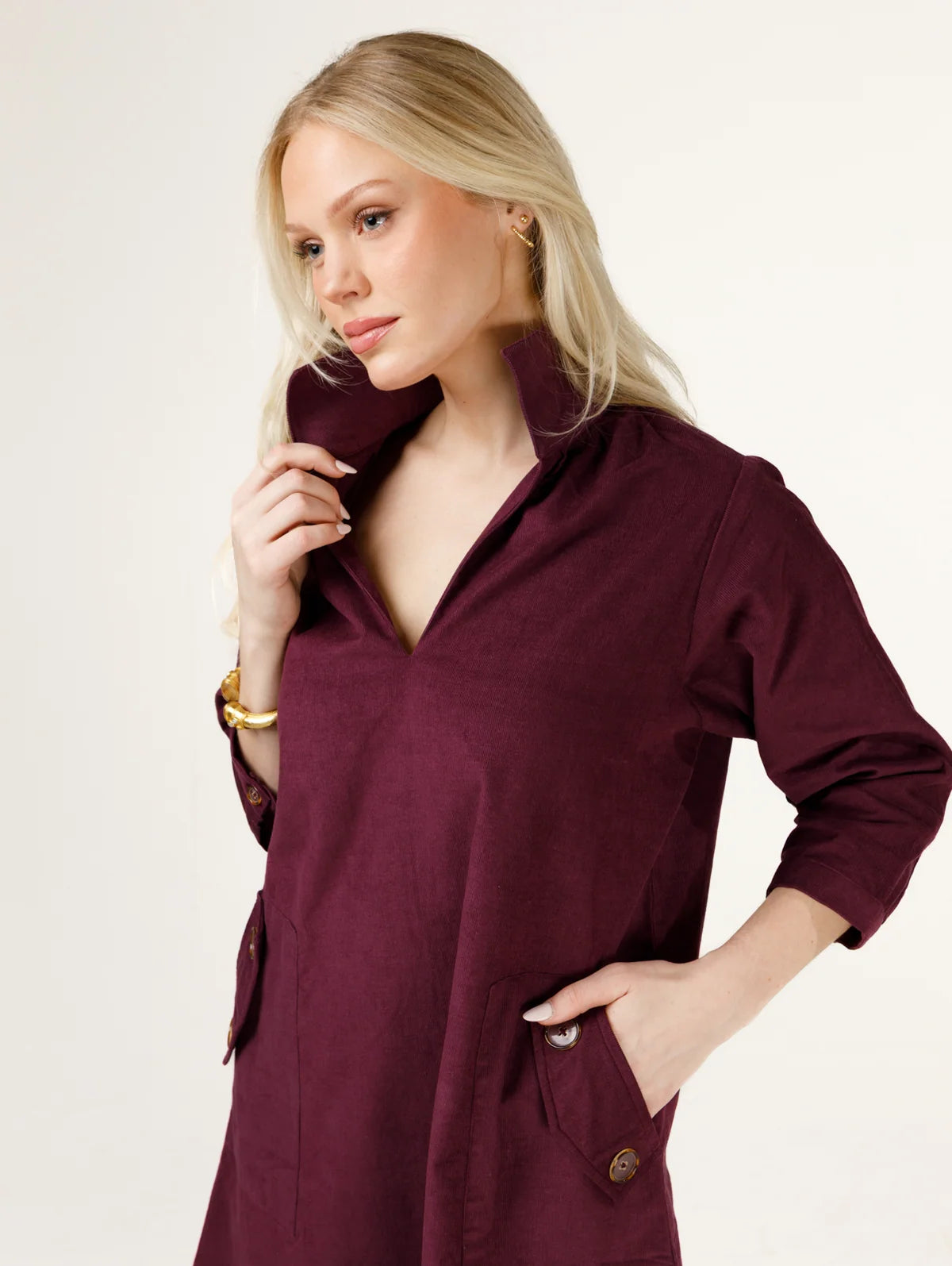 Holly Shae Madi Dress - Mulled Wine