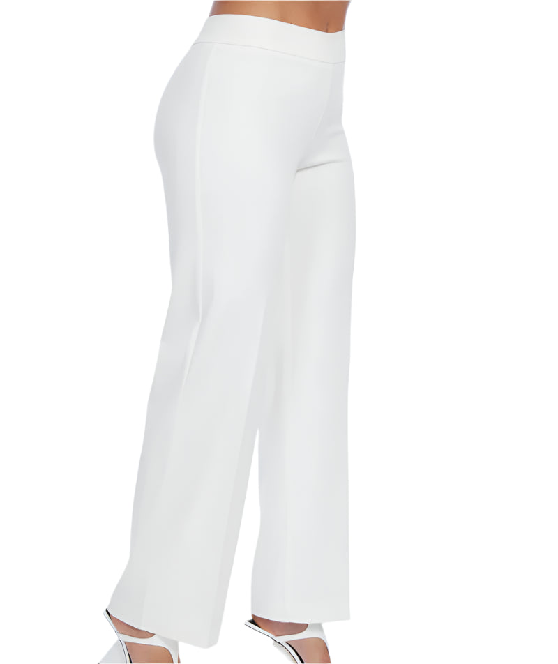 Stella White Denim Pull On Wide Leg Pant