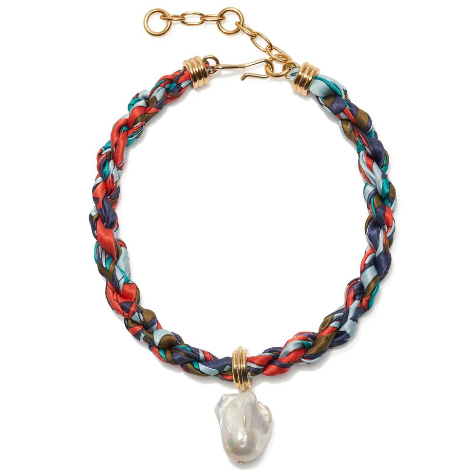 Lizzie Fortunato Woven Collar in Ibiza