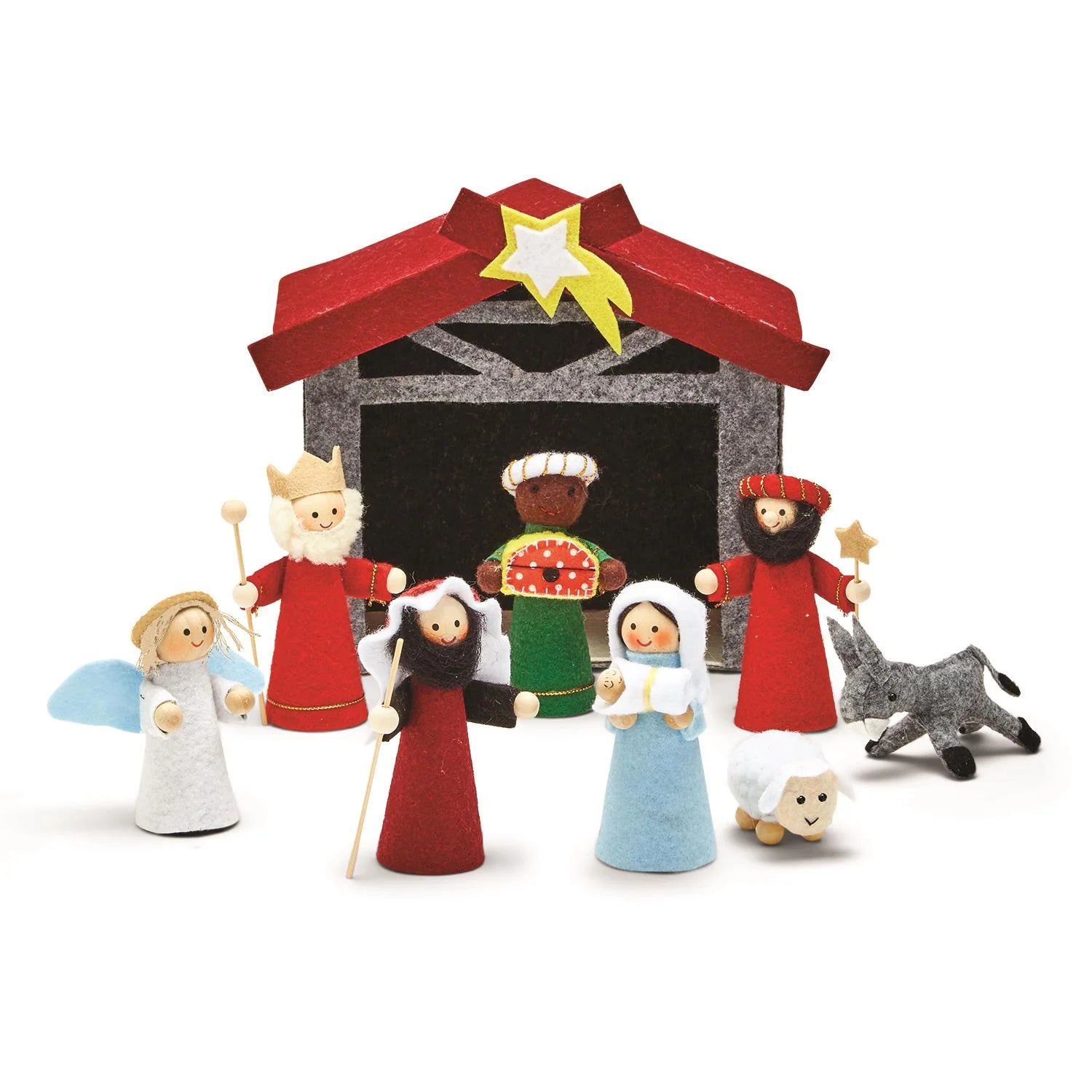 Felt Nativity Set 10 Piece
