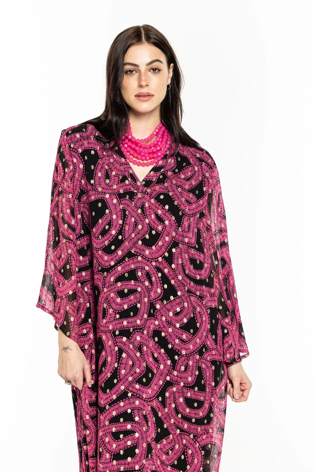 Holly Shae Maria Dress - Holiday Geo - One Size