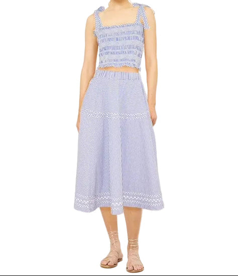 OLIPHANT Olivia Skirt - Sconset Blue