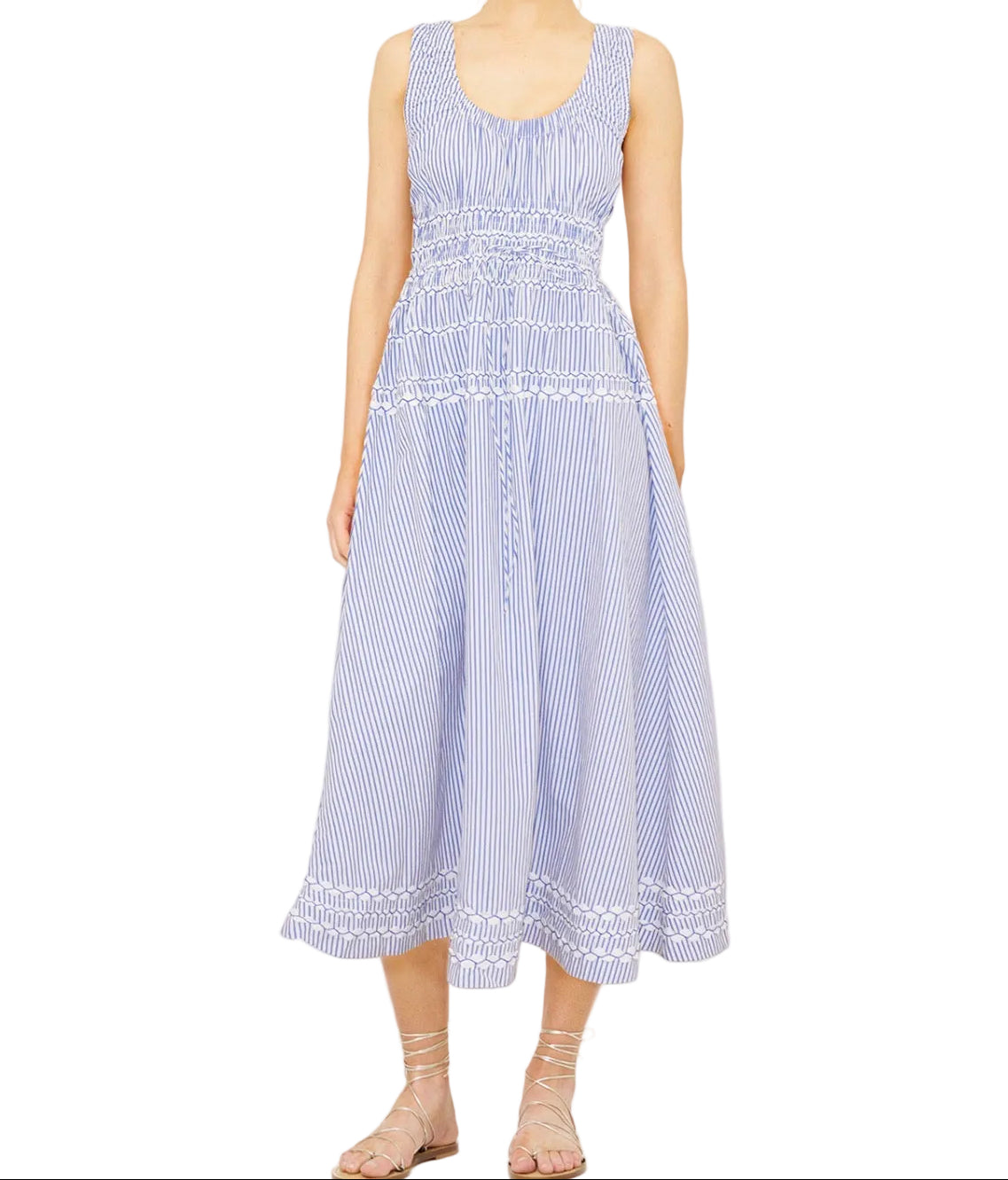 OLIPHANT Harper Dress - Sconset Blue