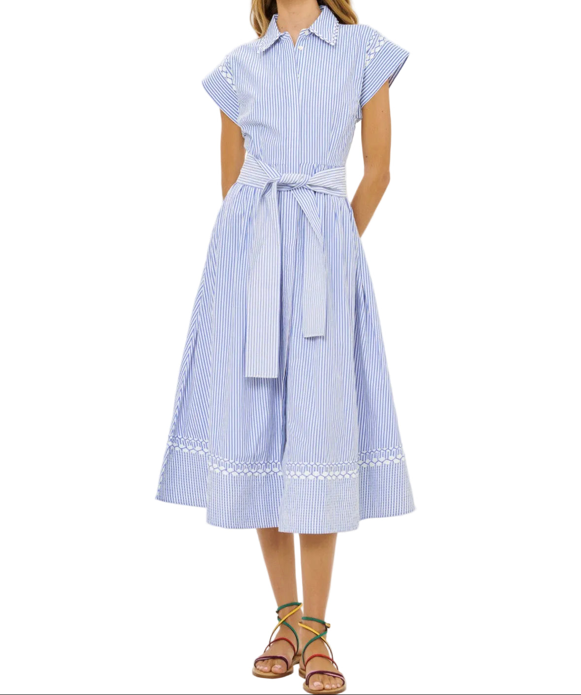 OLIPHANT Belted Shirt Dress
