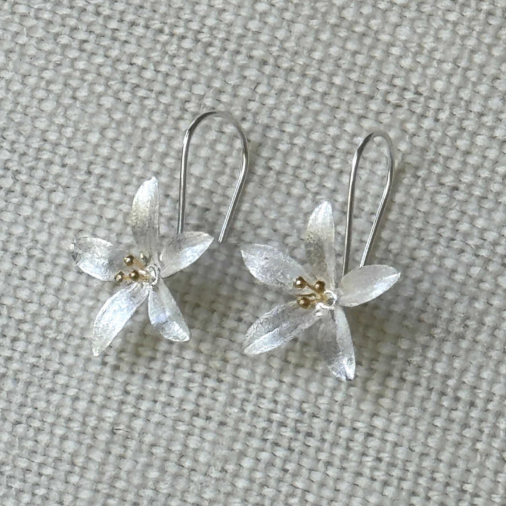 Sterling Daylilly Earring