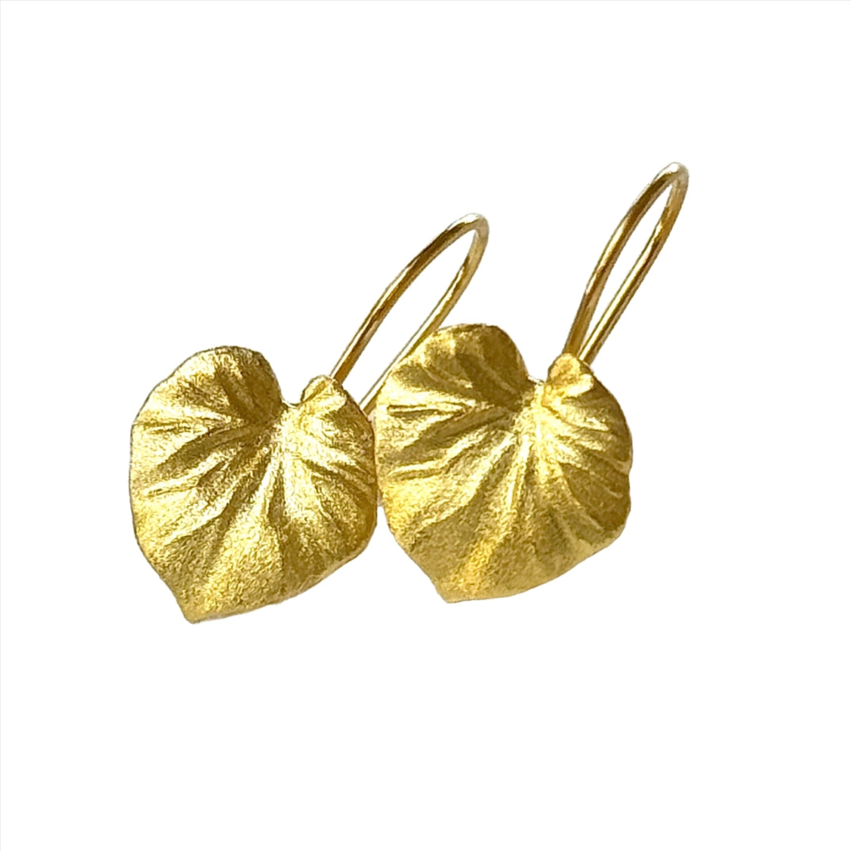 Lilly Pad Earrings (gold or silver)