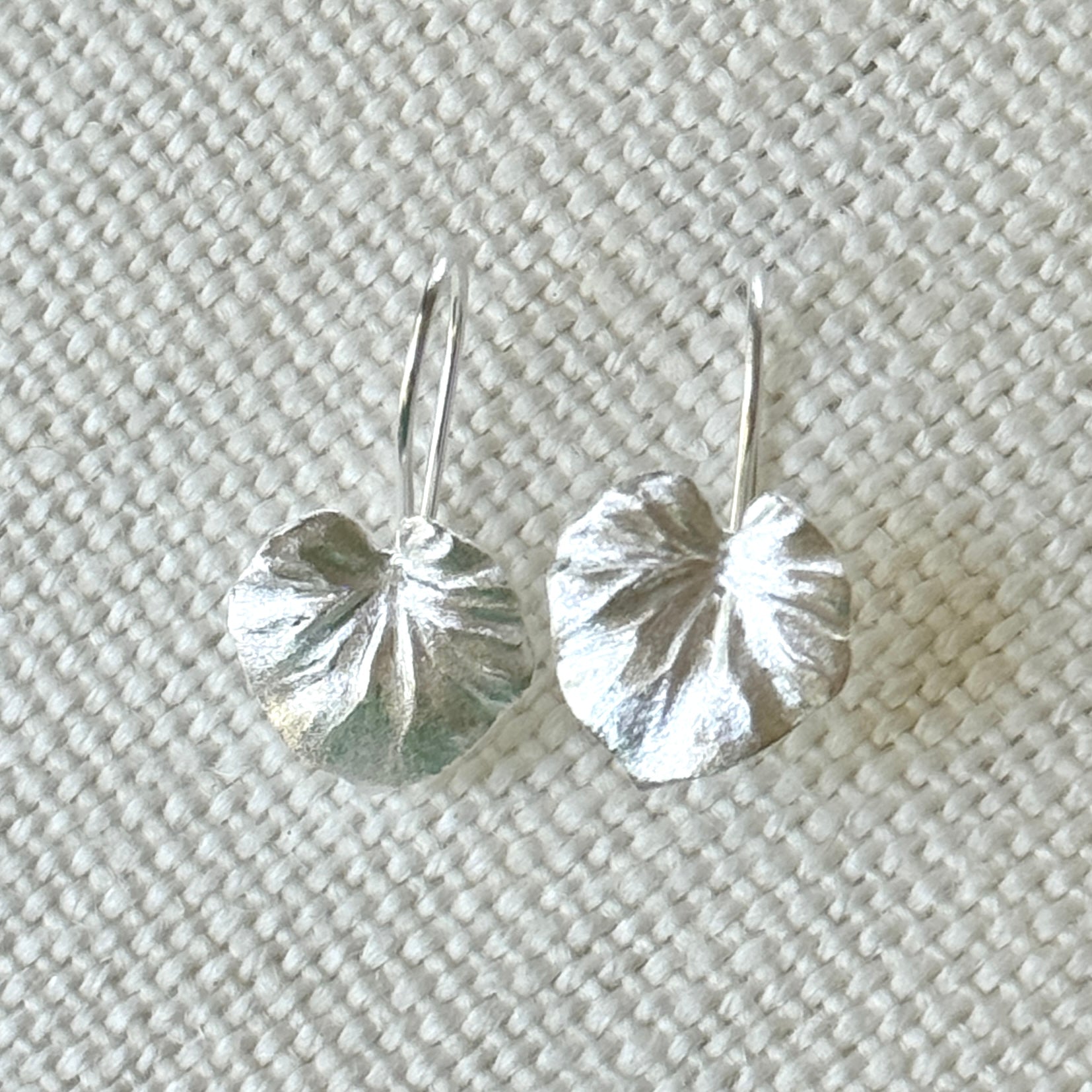 Lilly Pad Earrings (gold or silver)