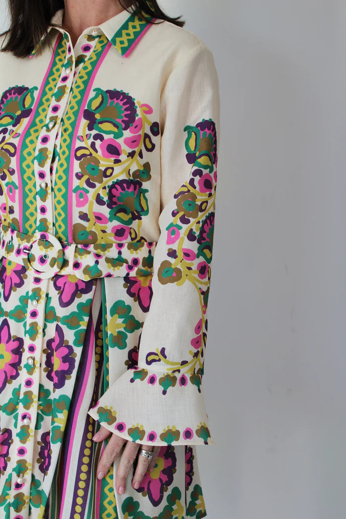 Maris Printed Mini Shirt Dress