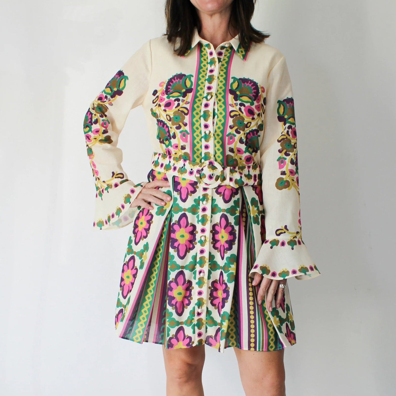 Maris Printed Shirt Dress