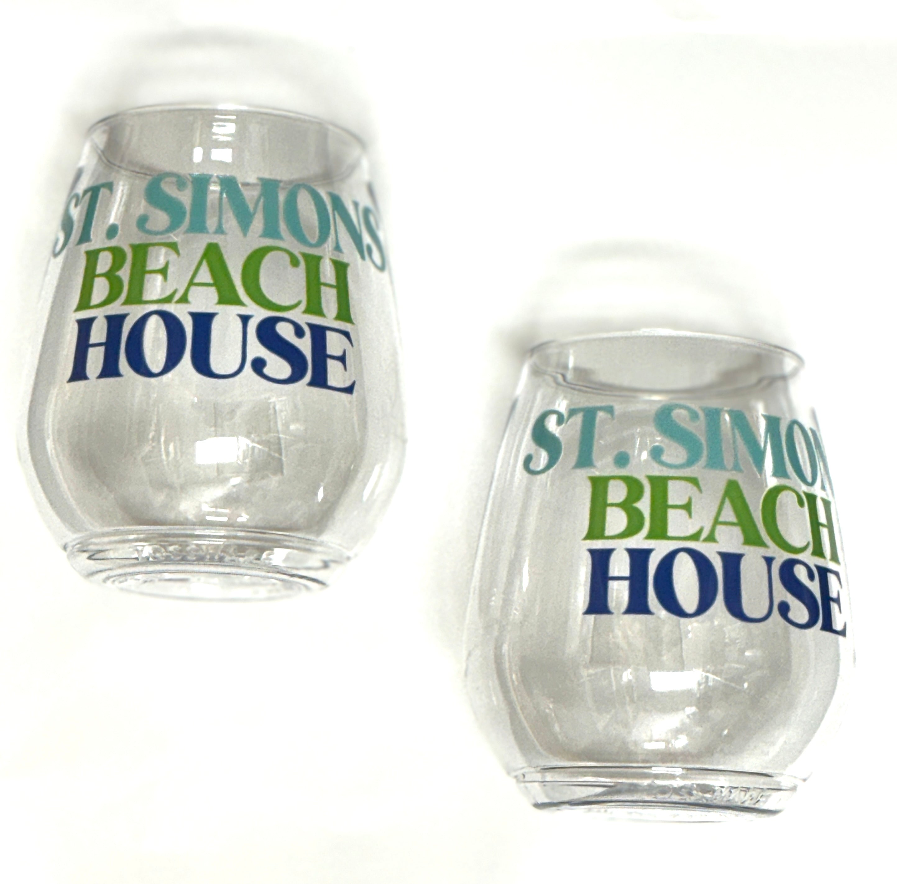 St. Simons  Beach House Shatterproof Cups (set of 2)