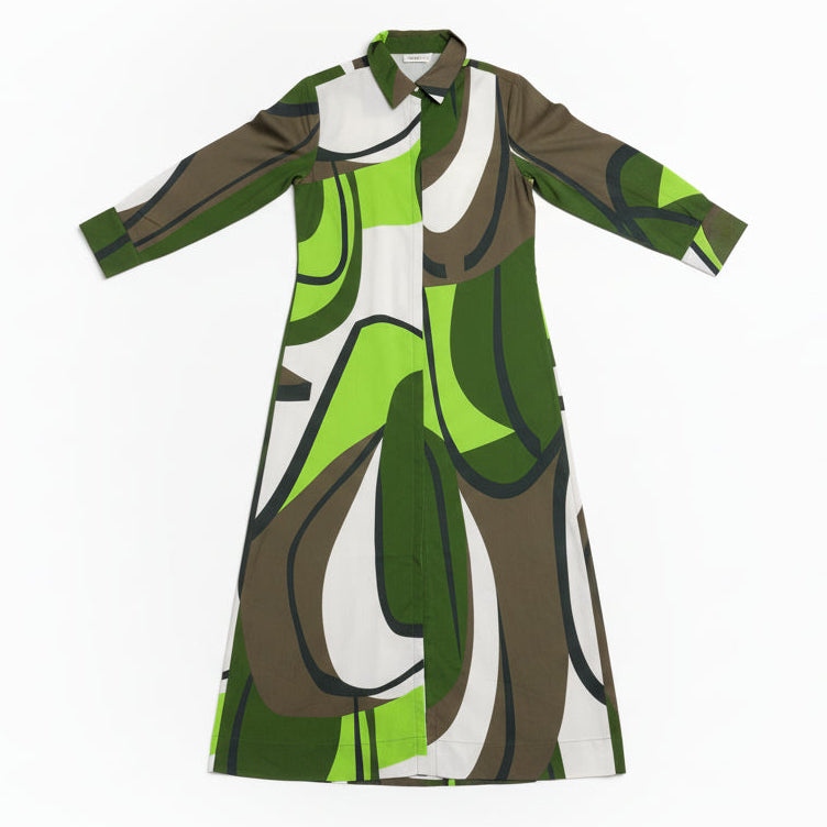 Nico Shirt Dress - Safari Calypso
